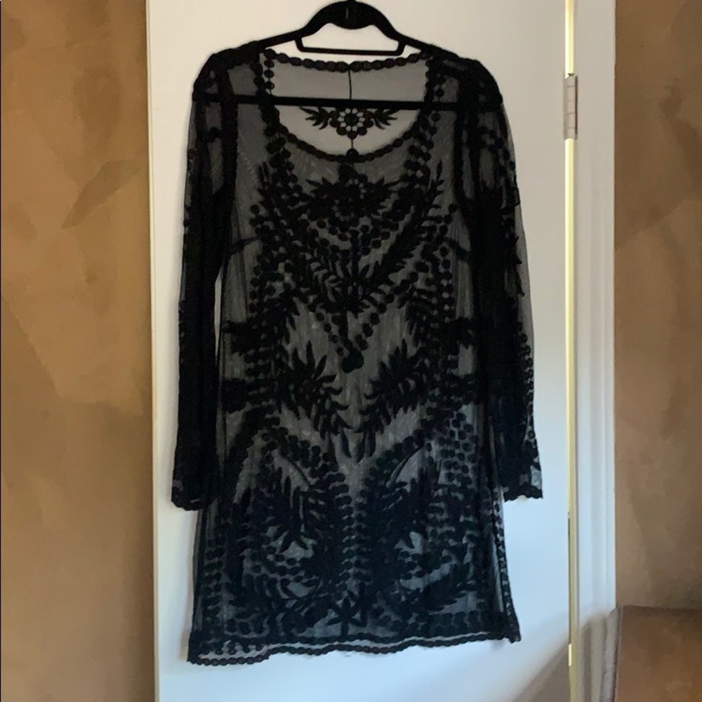 Vintage lace mini dress